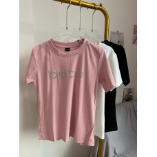 (PRE ORDER)休闲bebe亮钻短袖上衣 -Reach around end of JAN【Ship Before CNY】	