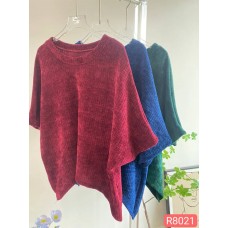 (READY STOCK)韩版圆领纯色针织衫