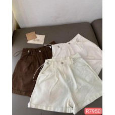 (READY STOCK)纯色束口高腰裤