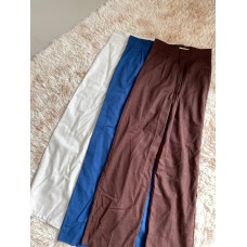 (现货)韩版超显瘦棉麻高腰裤